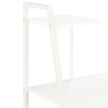 vidaXL Desk | White | Engineered wood, Powder-coated steel | Medium 5