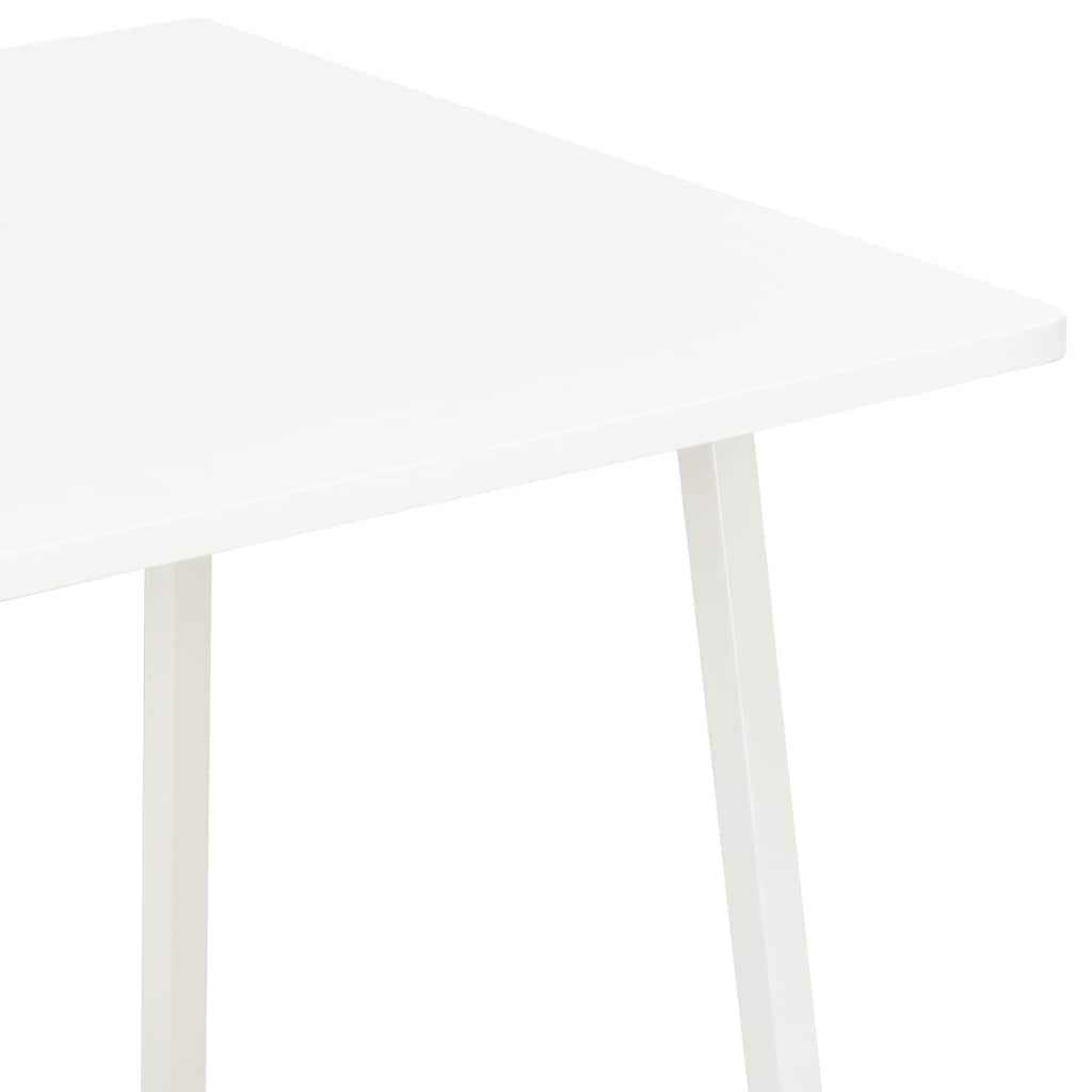 vidaXL Desk | White | Engineered wood, Powder-coated steel | Medium 6