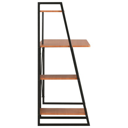 vidaXL Desk | Black and brown 3