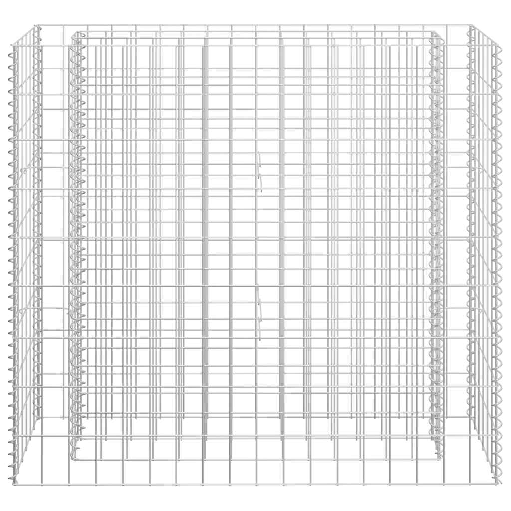 vidaXL Gabion Raised Bed | Silver | Galvanised steel | 90x30x90 cm 4