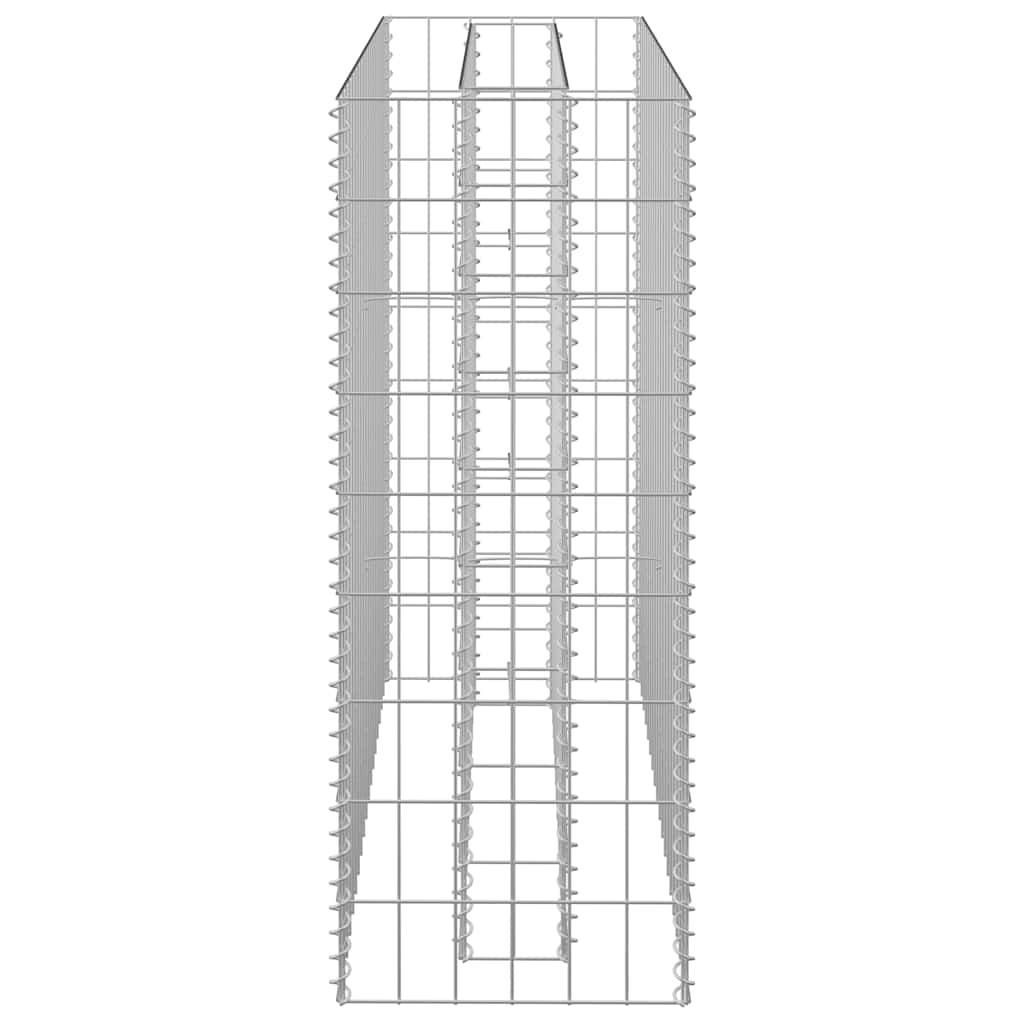 vidaXL Gabion Raised Bed | Silver | Galvanised steel | 90x30x90 cm 5