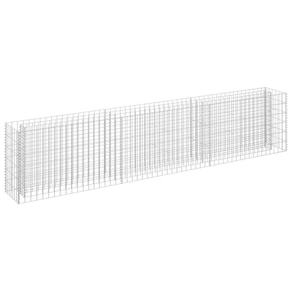 vidaXL Gabion Raised Bed | Silver | Galvanized Steel | 270 x 30 x 60 cm 2