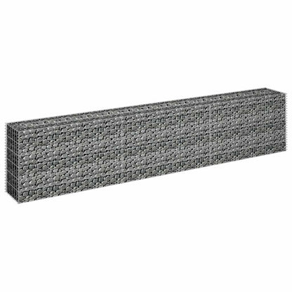 vidaXL Gabion Raised Bed | Silver | Galvanized Steel | 270 x 30 x 60 cm 3