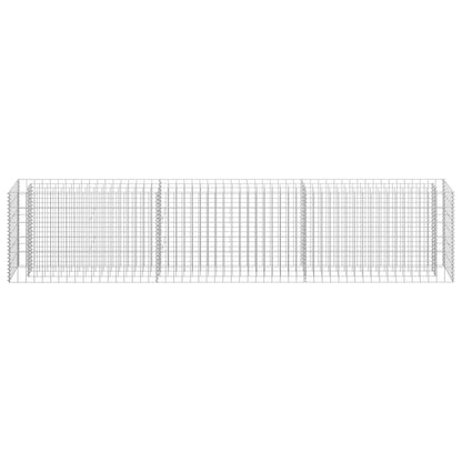 vidaXL Gabion Raised Bed | Silver | Galvanized Steel | 270 x 30 x 60 cm 4