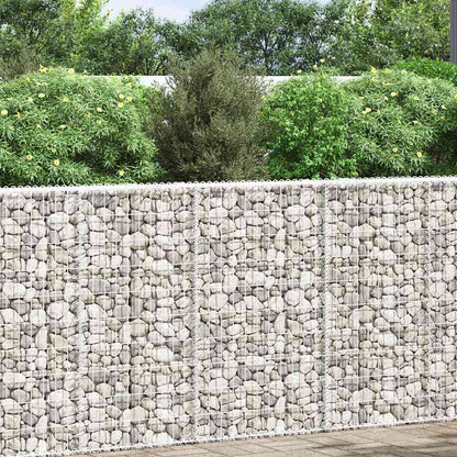vidaXL Gabion Raised Bed | Silver | Galvanised Steel | 100x20x100 cm 2