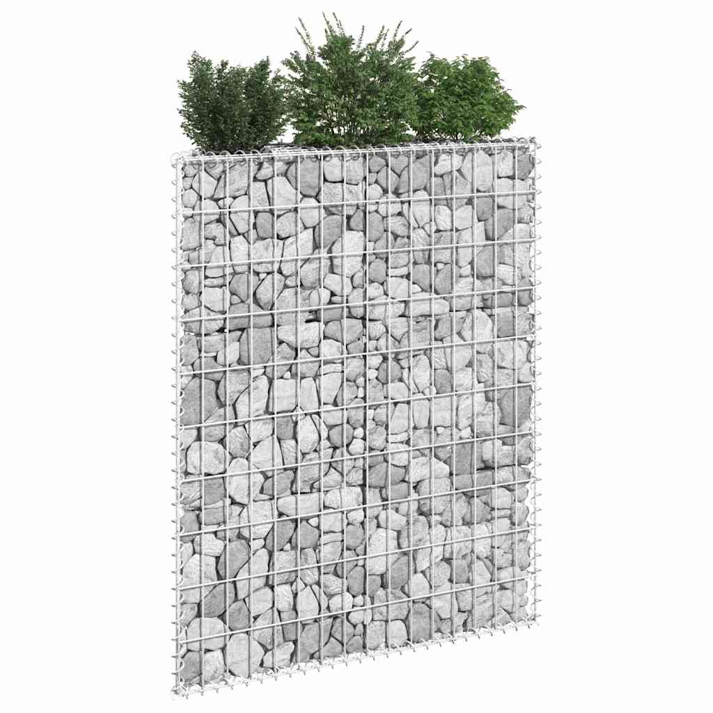 vidaXL Gabion Raised Bed | Silver | Galvanised Steel | 100x20x100 cm 5