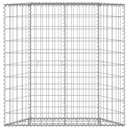 vidaXL Gabion Raised Bed | Silver | Galvanised Steel | 100x20x100 cm 6