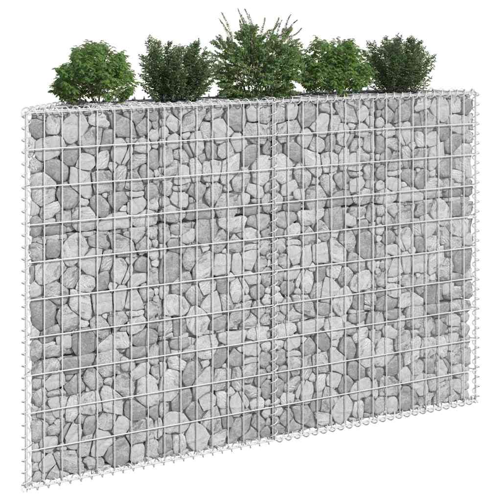 vidaXL Gabion Raised Bed | Silver | Galvanised steel | 150 x 20 x 100 cm 5
