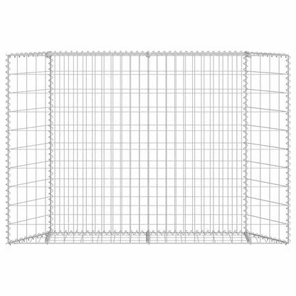 vidaXL Gabion Raised Bed | Silver | Galvanised steel | 150 x 20 x 100 cm 6