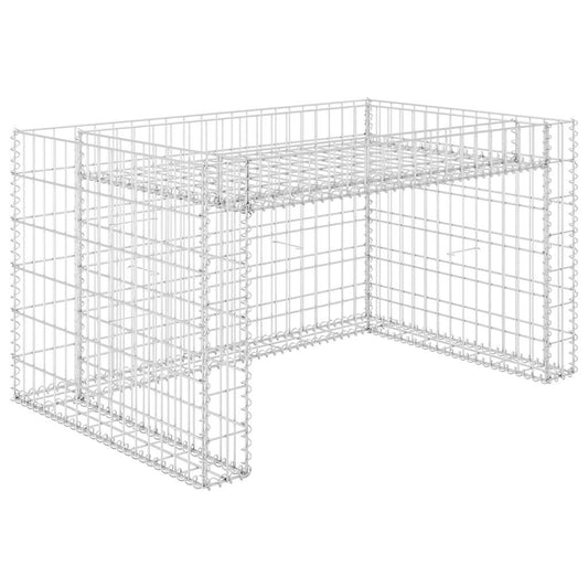 145655 vidaXL Lawn Mower Garage with Raised Bed 110x80x60 cm Steel Wire 2
