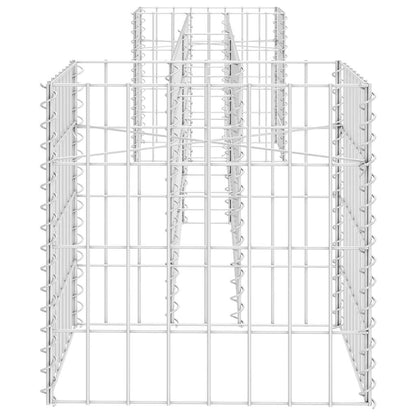 vidaXL Gabion Planter | Silver | Steel wire | 260x40x40 cm 4