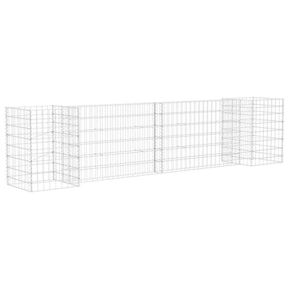 vidaXL Gabion Planter | Silver | Steel wire | 260x40x60 cm 2