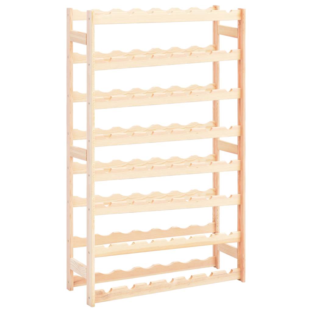 vidaXL Wine Rack for 56 Bottles Pinewood 1