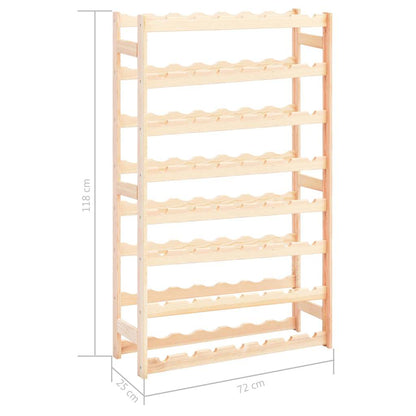 vidaXL Wine Rack for 56 Bottles Pinewood 6