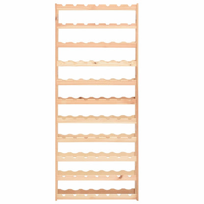 vidaXL Wine Rack for 77 Bottles Pinewood 3