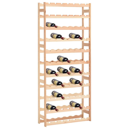 vidaXL Wine Rack for 77 Bottles Pinewood 1