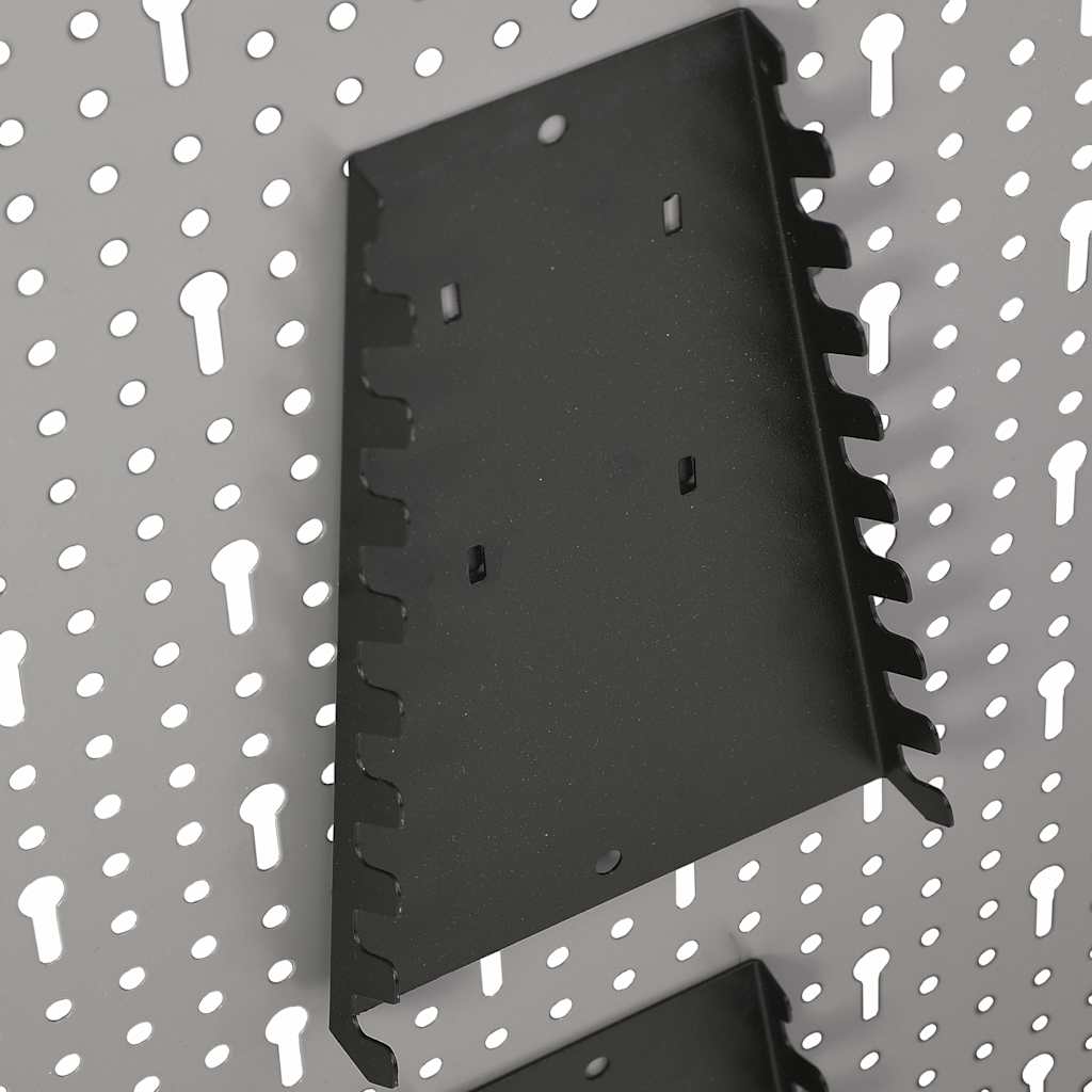 145352 vidaXL Wall-mounted Peg Boards 4 pcs 40x58 cm Steel 4