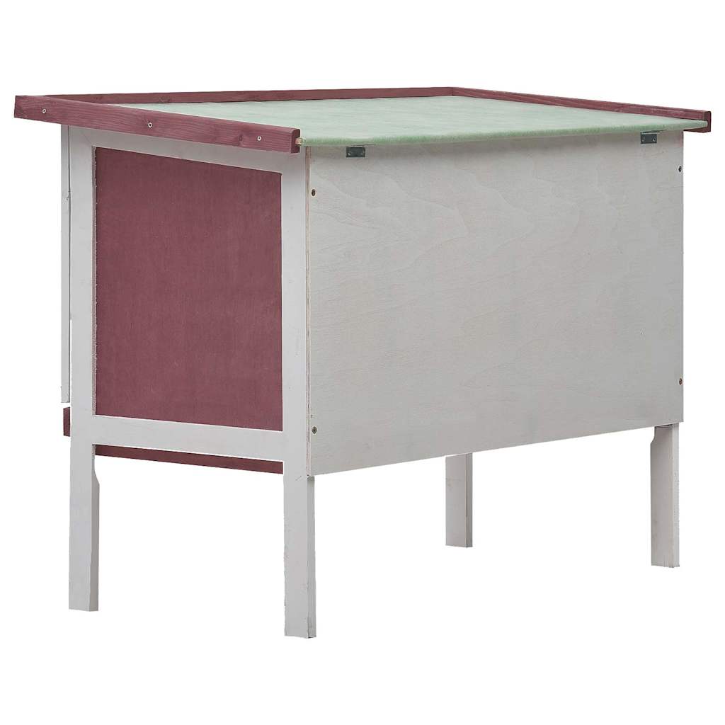 vidaXL Rabbit Hutch | Brown | Solid pine wood | One size | Rabbit Hutch 4