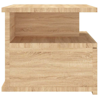 vidaXL Floating Nightstand | Set of 2 | Sonoma oak | Engineered wood | Compact 6