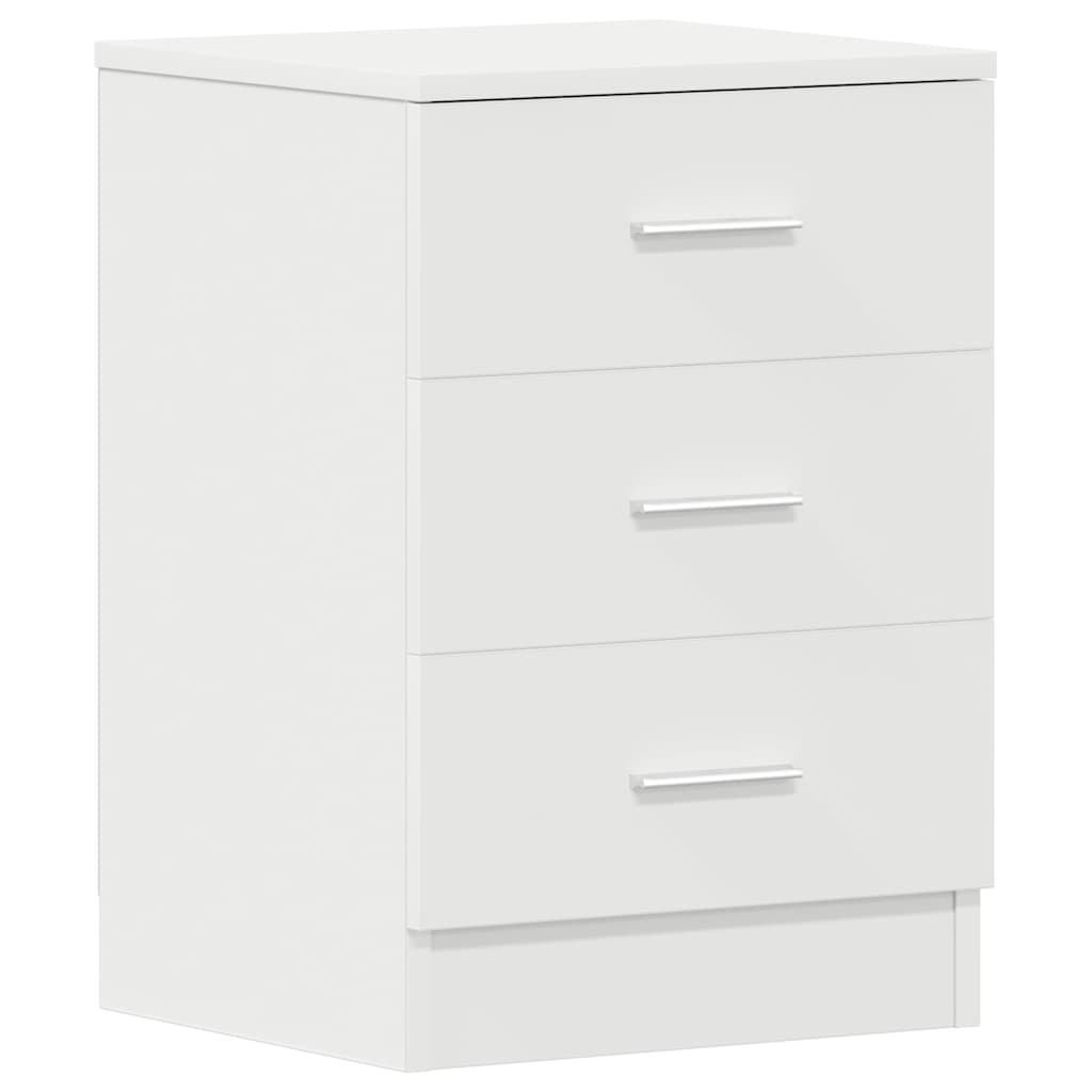 vidaXL Bedside Cabinet | White | Engineered wood | Medium | Bedside Cabinet 2