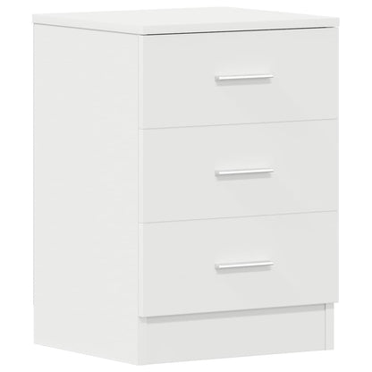vidaXL Bedside Cabinet | White | Engineered wood | Medium | Bedside Cabinet 2