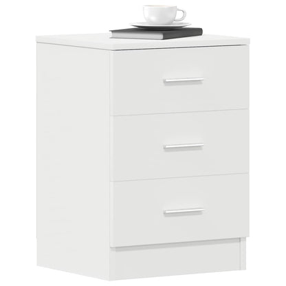 vidaXL Bedside Cabinet | White | Engineered wood | Medium | Bedside Cabinet 4