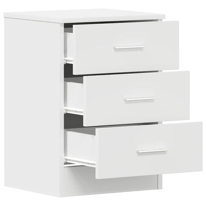 vidaXL Bedside Cabinet | White | Engineered wood | Medium | Bedside Cabinet 5