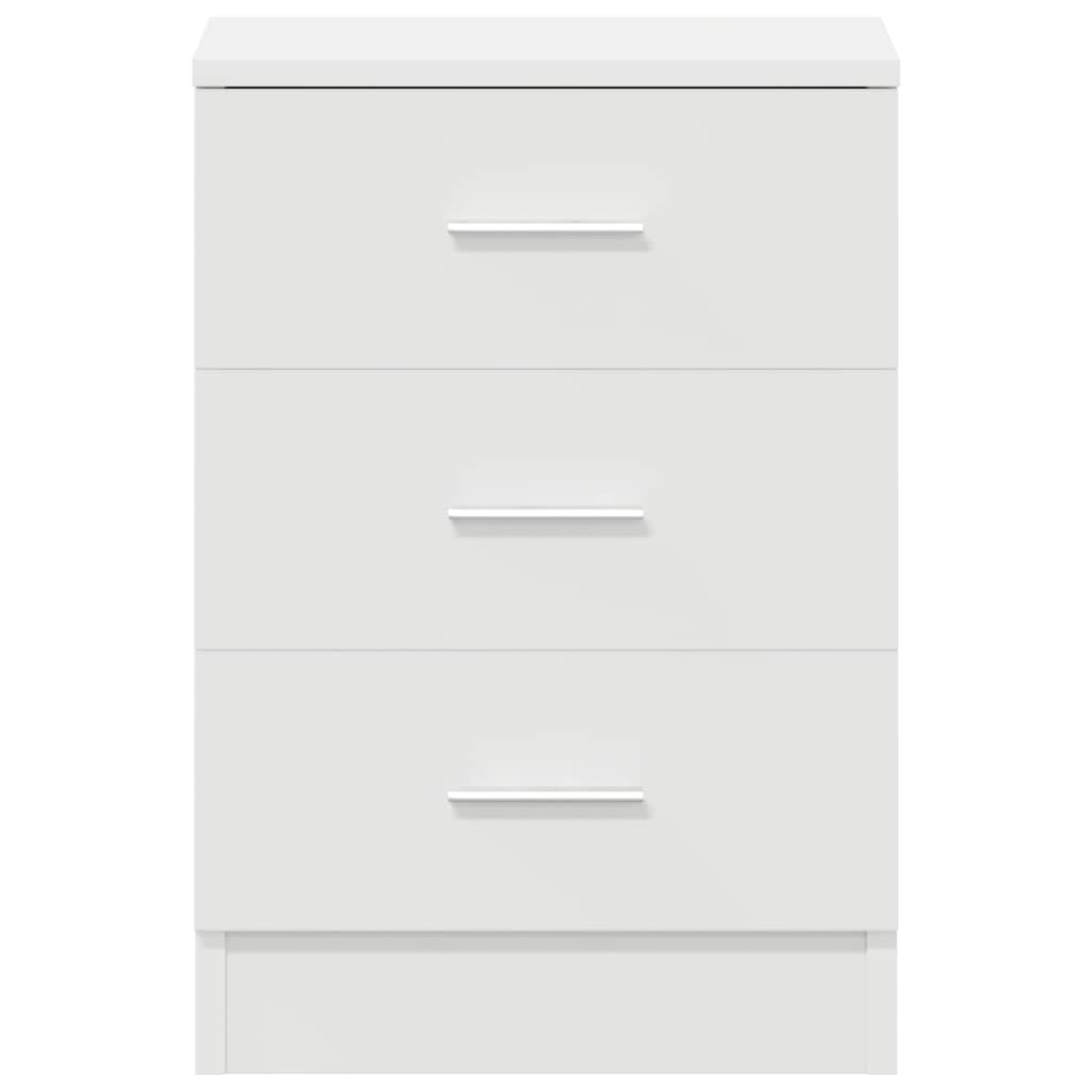 vidaXL Bedside Cabinet | White | Engineered wood | Medium | Bedside Cabinet 6