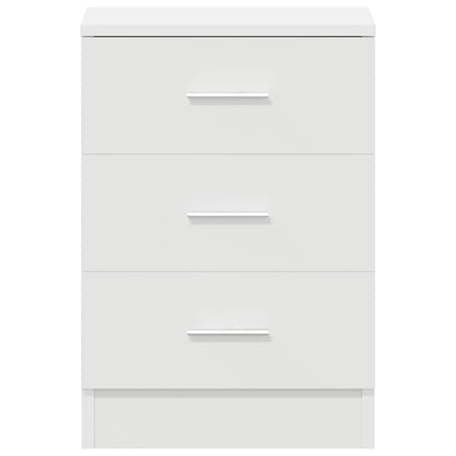 vidaXL Bedside Cabinet | White | Engineered wood | Medium | Bedside Cabinet 6