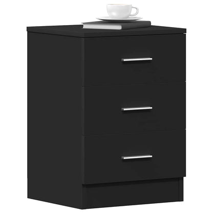 vidaXL Bedside Cabinet | Set of 2 | Black | Engineered wood | Medium 4