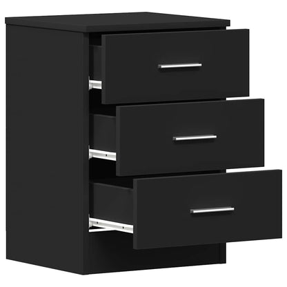 vidaXL Bedside Cabinet | Set of 2 | Black | Engineered wood | Medium 6