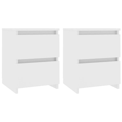 800514 vidaXL Bedside Cabinets 2 pcs White 30x30x40 cm Engineered Wood 2