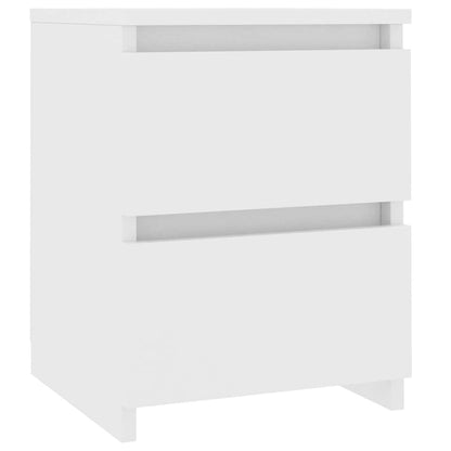 800514 vidaXL Bedside Cabinets 2 pcs White 30x30x40 cm Engineered Wood 4