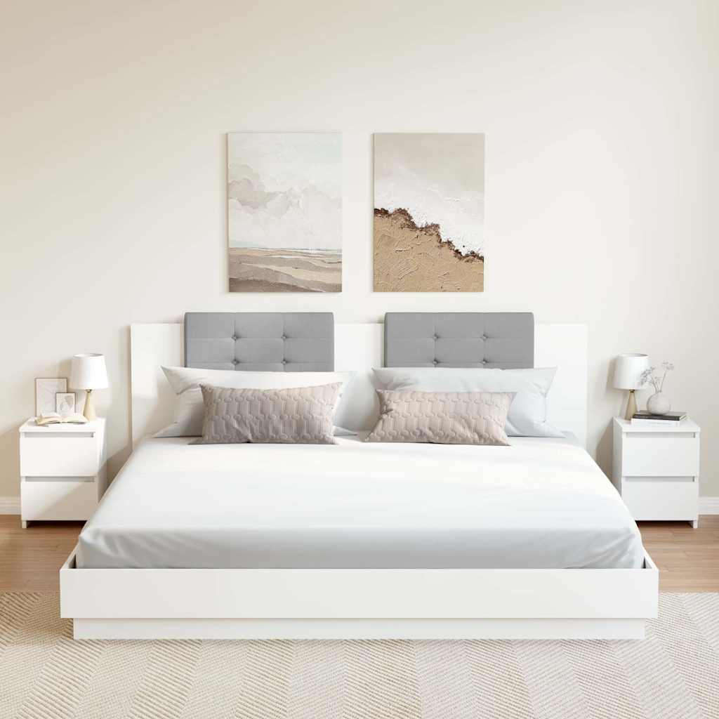 800514 vidaXL Bedside Cabinets 2 pcs White 30x30x40 cm Engineered Wood 1