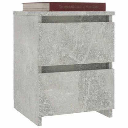 800522 vidaXL Bedside Cabinets 2 pcs Concrete Grey 30x30x40 cm Engineered Wood 5