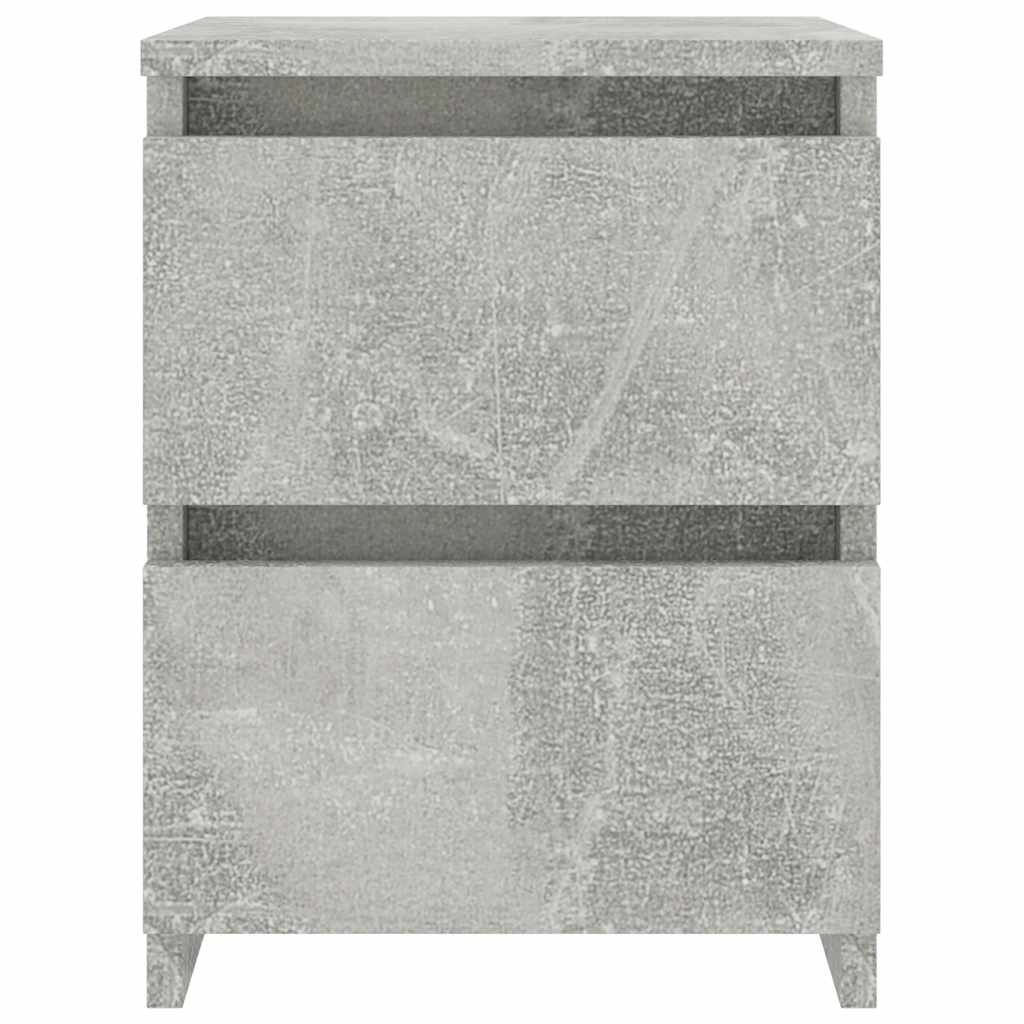 800522 vidaXL Bedside Cabinets 2 pcs Concrete Grey 30x30x40 cm Engineered Wood 3