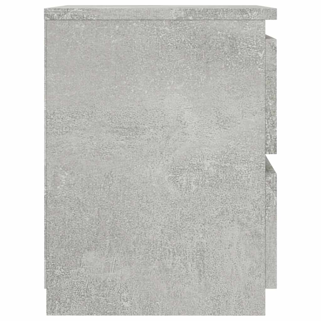 800522 vidaXL Bedside Cabinets 2 pcs Concrete Grey 30x30x40 cm Engineered Wood 4