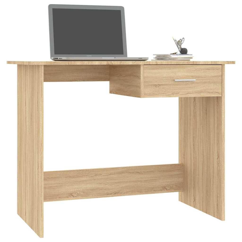 vidaXL Desk | Sonoma oak | Engineered wood | Compact | Corner Desk | Rectangular 3