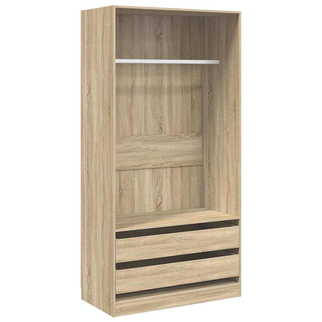 vidaXL Wardrobe | Sonoma Oak | Engineered wood | Compact | Wardrobe 2