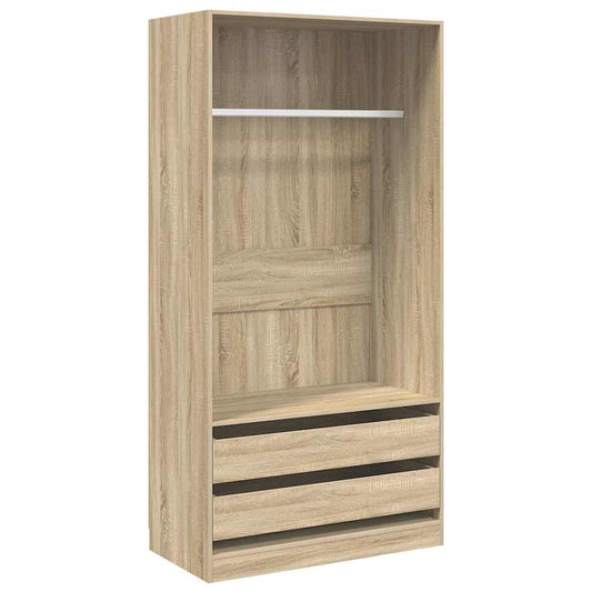 vidaXL Wardrobe | Sonoma Oak | Engineered wood | Compact | Wardrobe 2