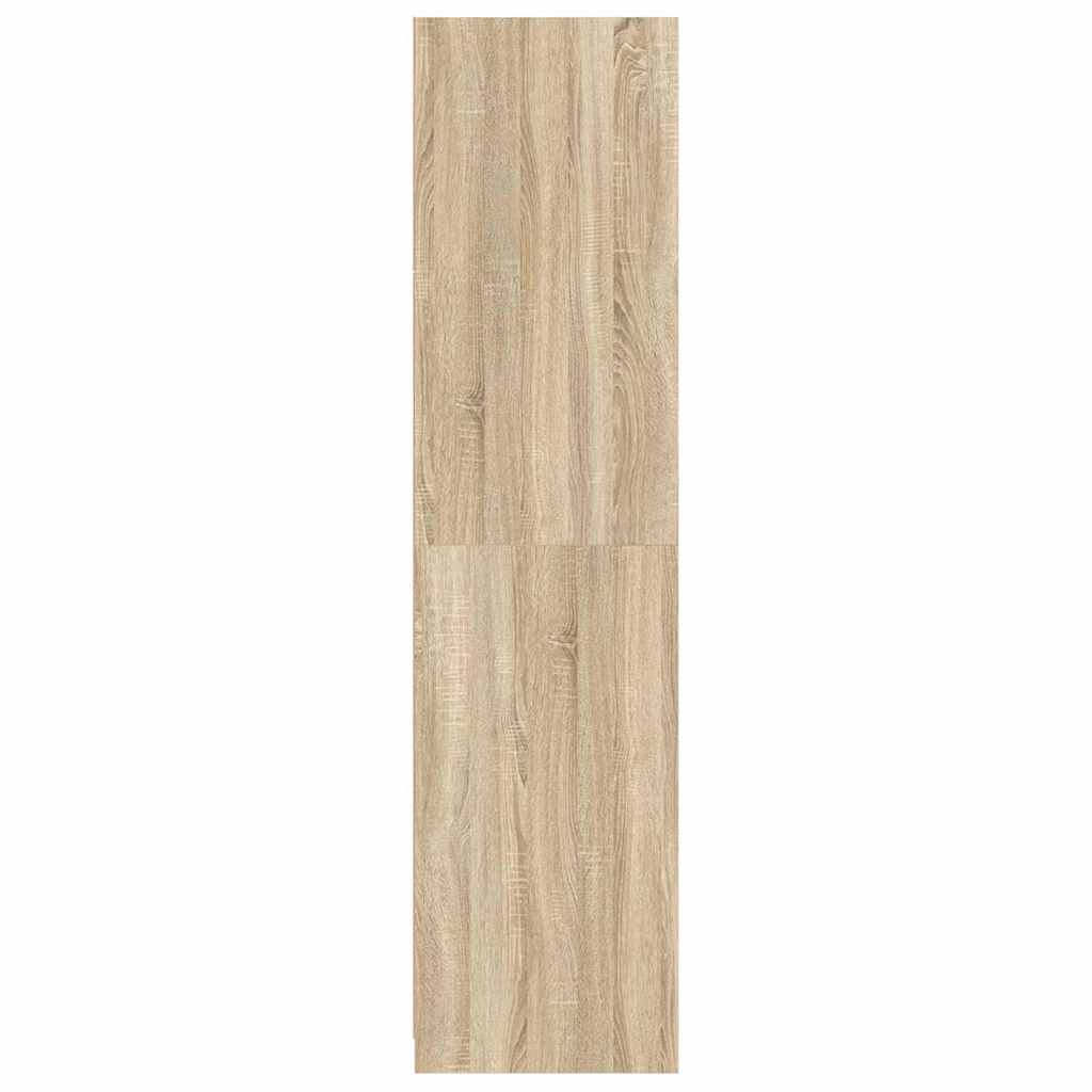 vidaXL Wardrobe | Sonoma Oak | Engineered wood | Compact | Wardrobe 5