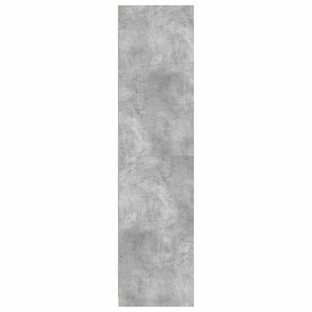 vidaXL Wardrobe | Concrete Grey | Engineered Wood | Compact | Wardrobe 5