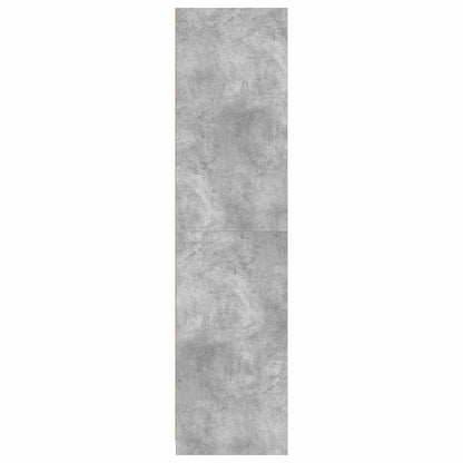 vidaXL Wardrobe | Concrete Grey | Engineered Wood | Compact | Wardrobe 5