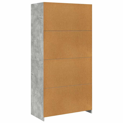 vidaXL Wardrobe | Concrete Grey | Engineered Wood | Compact | Wardrobe 6