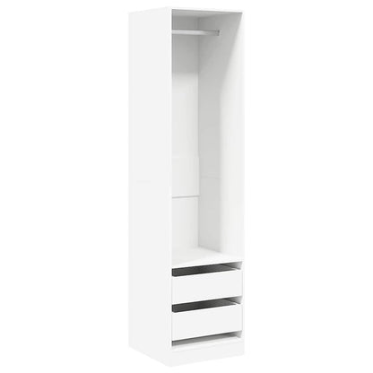 vidaXL Wardrobe | White | Engineered wood | Compact | Wardrobe | Rectangular 2