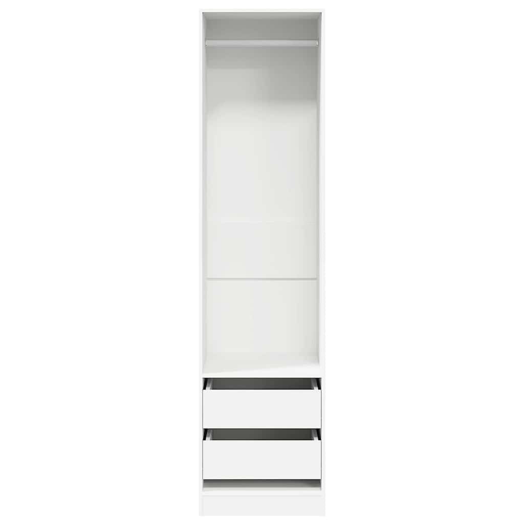 vidaXL Wardrobe | White | Engineered wood | Compact | Wardrobe | Rectangular 4