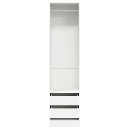 vidaXL Wardrobe | White | Engineered wood | Compact | Wardrobe | Rectangular 4