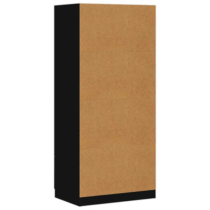 vidaXL Wardrobe | Black | Engineered wood | Compact | Wardrobe | Rectangular 6