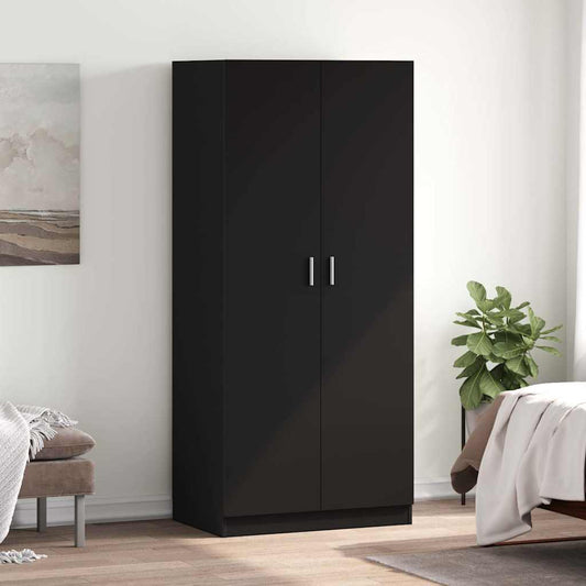 vidaXL Wardrobe | Black | Engineered wood | Compact | Wardrobe | Rectangular 1