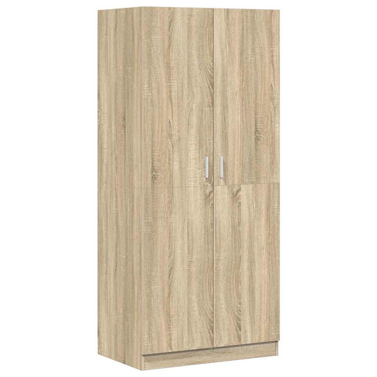 vidaXL Wardrobe | Sonoma oak | Engineered wood | Compact | Wardrobe 2
